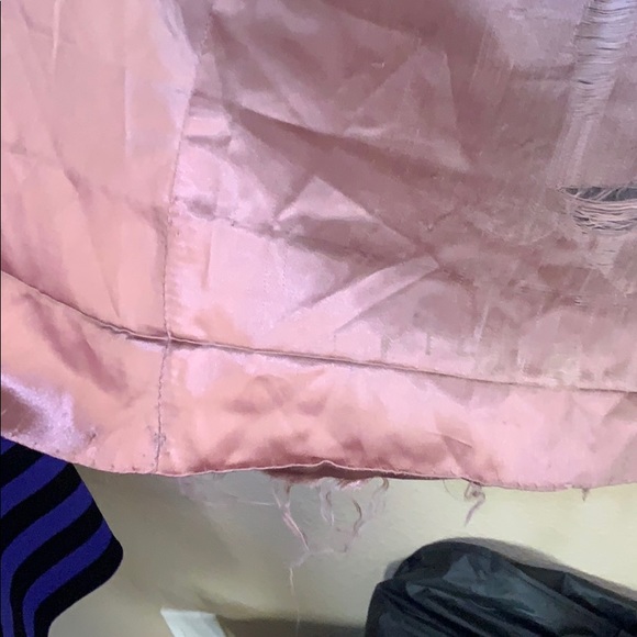 Gorgeous vintage gray coat with rabbit fur trim - Picture 7 of 8